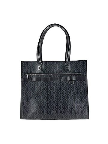 Christian Dior Christian Dior handbag CD Diamond Safari Tote Leather Black Men's z9914 (view 1)