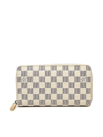 Louis Vuitton Louis Vuitton Damier Azur Zippy Organizer Long Wallet N60012 White Leather Women's LOUIS VUITTON (view 1)