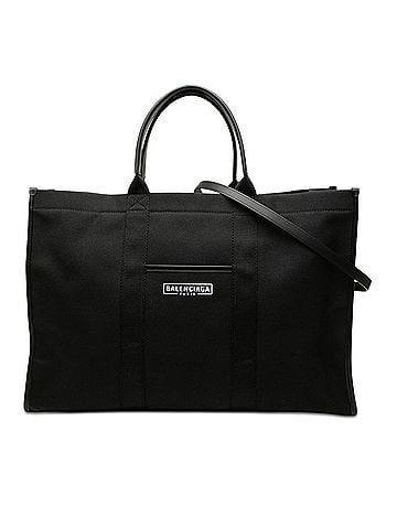 Balenciaga Balenciaga Hardware Tote Large Bag Shoulder 2WAY 671403 Black Canvas Leather Women's BALENCIAGA (view 1)