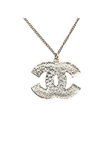 Chanel Chanel Coco Mark Necklace B12A Gold Silver Plated Women's CHANEL (view 2)