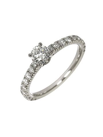 Cartier Cartier Etincelle Half Ring, 0.30ct Diamond, Platinum. (view 1)