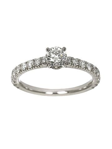 Cartier Cartier Etincelle Half Ring, 0.30ct Diamond, Platinum. (view 2)