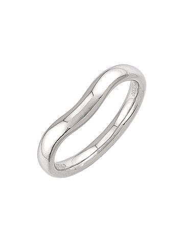 Tiffany & Co. Tiffany & Co. Wide Curved Band Ring (Pt Platinum) (view 1)