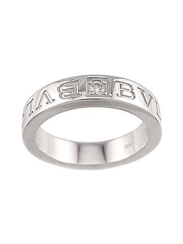Bvlgari Bulgari BVLGARI B-ZERO1 Essential Ring with Diamonds, 18K WG White Gold 750. (view 2)