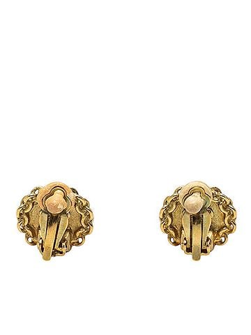 Chanel Chanel Coco Mark Vintage Earrings 95P Gold Plated Women's CHANEL (view 2)