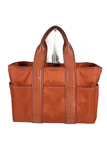Hermès HERMES Acapulco PM Tote Bag, Square Handbag, Cotton Polyamide, Men's & Women's, Orange (view 1)