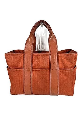 Hermès HERMES Acapulco PM Tote Bag, Square Handbag, Cotton Polyamide, Men's & Women's, Orange (view 2)