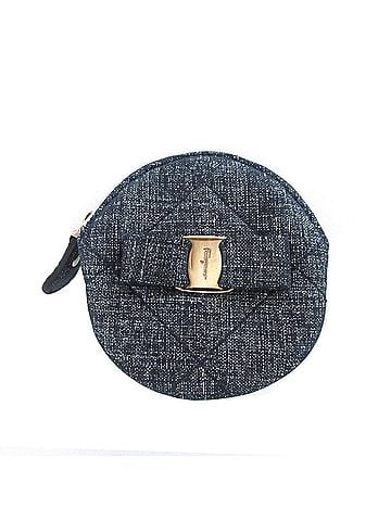Salvatore Ferragamo Salvatore Ferragamo Vara Ribbon Cotton Blue Wallet/Coin Case 0511Salvatore (view 1)