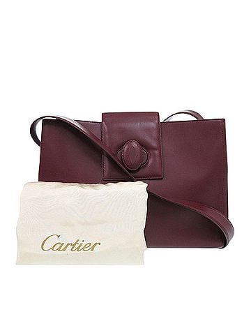 Cartier Cartier Must Line Leather Bordeaux Shoulder Bag Red 1288CARTIER (view 2)