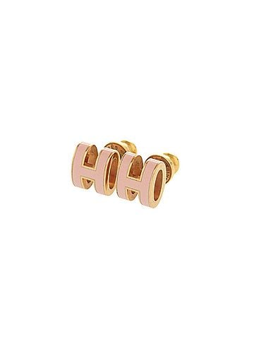 Hermès Hermes Pop H Mini Pink Gold Hardware Earrings Accessory 1550 HERMES (view 1)