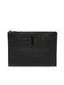 Saint Laurent 100% Leather Black Croc Embossed Leather Monogram Document Holder One size - photo 1