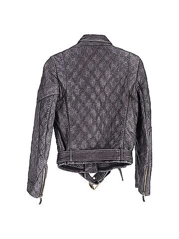 Gucci Gucci Monogram Biker Jacket in Black Leather (view 2)