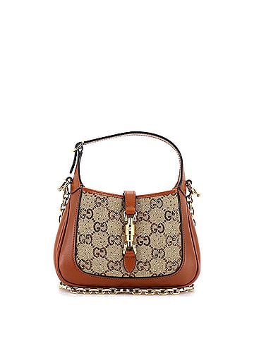Gucci Jackie 1961 Chain Hobo Crystal Embellished GG Canvas Mini (view 1)