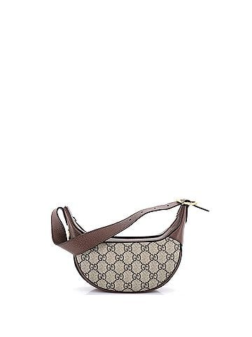 Gucci Ophidia Half Moon Bag GG Coated Canvas Mini (view 1)