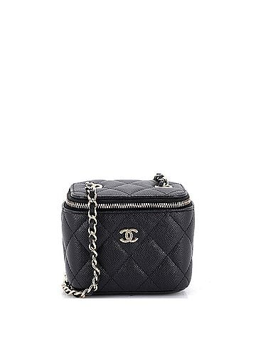 Chanel Classic Vanity Case with Chain Quilted Caviar Mini (view 1)