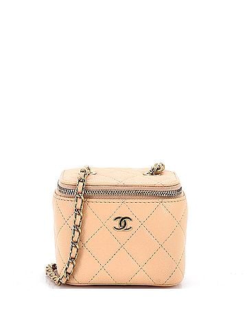 Chanel Classic Vanity Case with Chain Quilted Caviar Mini (view 1)