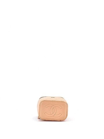 Chanel Classic Vanity Case with Chain Quilted Caviar Mini (view 2)