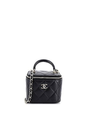 Chanel Classic Top Handle Vanity Case with Chain Quilted Lambskin Mini (view 1)