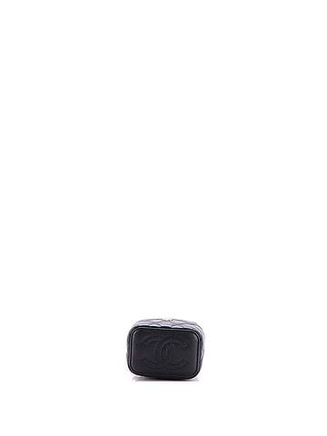 Chanel Classic Vanity Case with Chain Quilted Caviar Mini (view 2)