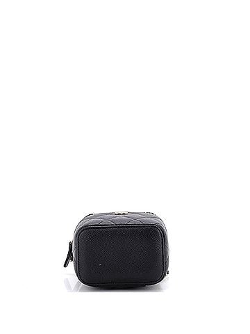 Chanel Classic Vanity Case with Chain Quilted Caviar Mini (view 2)