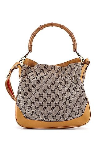 Gucci Diana Bamboo Shoulder Bag GG Canvas Small (view 1)