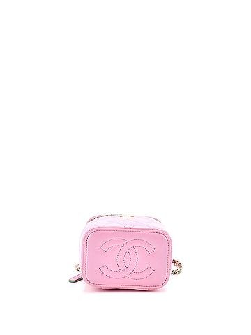 Chanel Classic Top Handle Vanity Case with Chain Quilted Lambskin Mini (view 2)