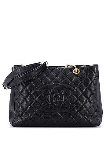 Chanel Grand Shopping Tote Quilted Caviar (view 1)