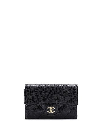 Chanel Classic Flap Card Holder Quilted Caviar (view 1)