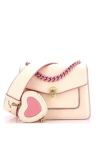 Bvlgari Serpenti Forever Maxi Chain Heart Pouch Crossbody Bag Leather Small (view 1)