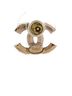 Chanel CC Stud Earrings Metal with Crystals One size - photo 3