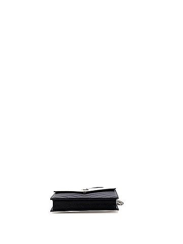 Saint Laurent Classic Monogram Wallet on Chain Matelasse Chevron Leather Small (view 2)