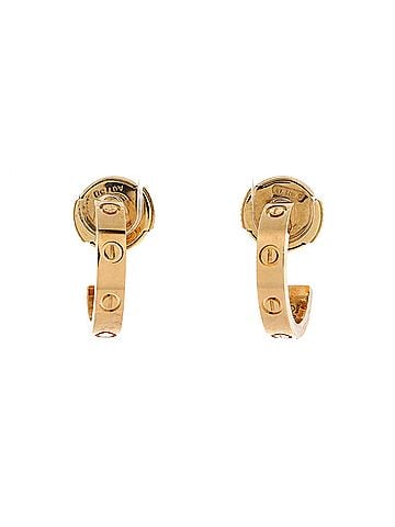 Cartier Love Hoop Earrings 18K Yellow Gold Small (view 1)