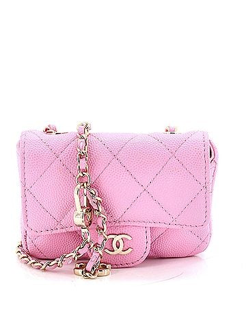 Chanel Classic Flap Chain Belt Bag Quilted Caviar Mini (view 1)