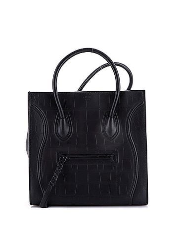 Céline Phantom Bag Crocodile Embossed Leather Medium (view 1)