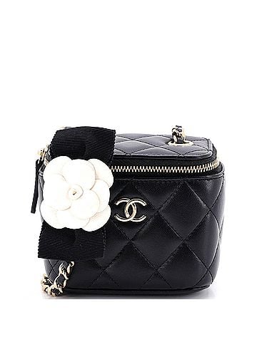 Chanel Camellia Bow Vanity Case with Chain Quilted Lambskin Mini (view 1)