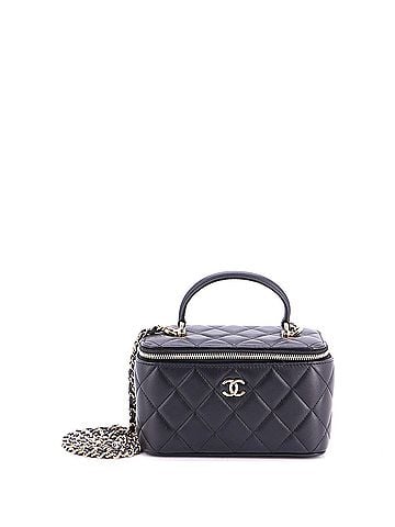 Chanel Classic Top Handle Vanity Case with Chain Quilted Lambskin Small (view 1)