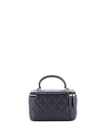Chanel Classic Top Handle Vanity Case with Chain Quilted Lambskin Small (view 2)