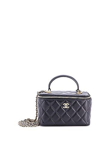 Chanel Classic Top Handle Vanity Case with Chain Quilted Lambskin Small (view 1)