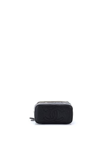 Chanel Coco Casino Vanity Case with Chain Quilted Caviar Small (view 2)
