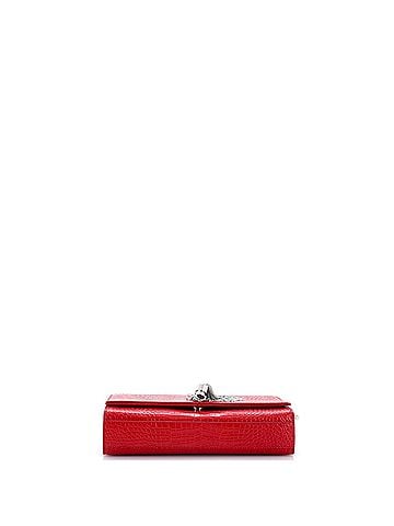 Saint Laurent Classic Monogram Tassel Crossbody Bag Crocodile Embossed Leather Medium (view 2)