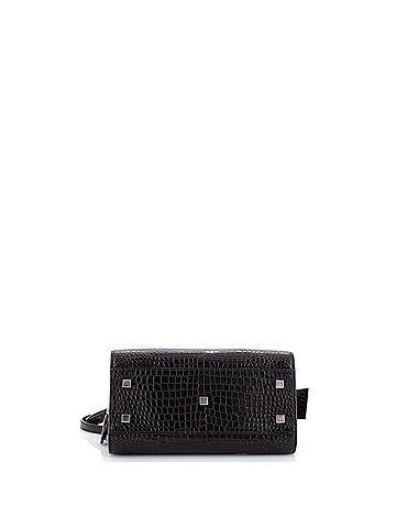 Saint Laurent Uptown Tote Crocodile Embossed Leather Small (view 2)