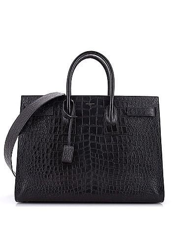 Saint Laurent Sac de Jour Bag Crocodile Embossed Leather Large (view 1)