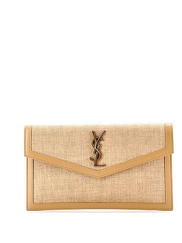 Saint Laurent Uptown Pouch Raffia (view 1)