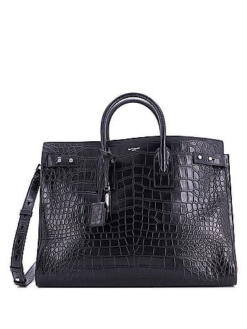 Saint Laurent Sac de Jour Souple Bag Crocodile Embossed Leather Large (view 1)