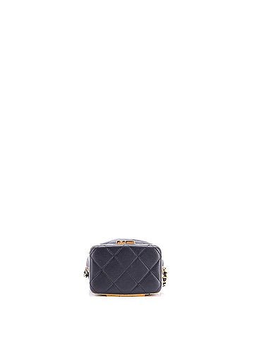 Chanel Lock Frame Bucket Bag with Chain Quilted Lambskin Small (view 2)