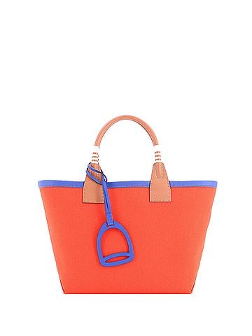 Hermès Sac Steeple Tote Toile with Leather 25 (view 1)