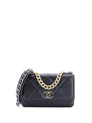 Chanel 19 Wallet on Chain Quilted Goatskin (view 1)