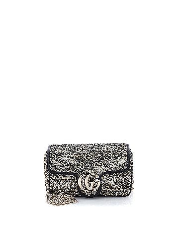 Gucci GG Marmont Flap Bag Matelasse GG Boucle Tweed Mini (view 1)