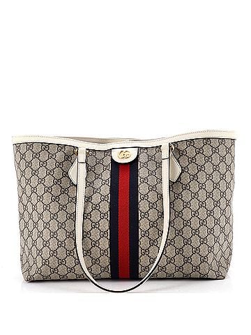 Gucci Ophidia Shopping Tote GG Coated Canvas Medium (view 1)