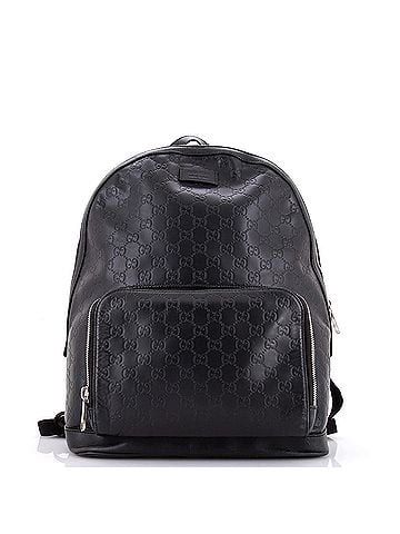 Gucci Signature Pocket Backpack Guccissima Leather Large (view 1)
